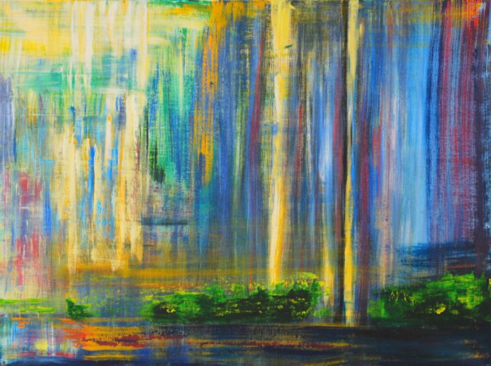 Fallendes Licht, 60x80 cm, Acryl auf Leinwand, 2009