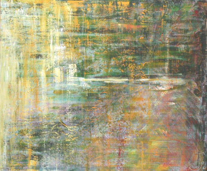 Mittags am See, 100x120cm, Mischtechnik auf Leinwand, 2009