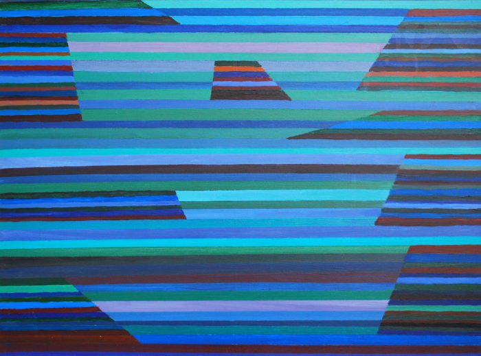 Tafelberge, 60x80 cm, Acryl auf Leinwand, 2016